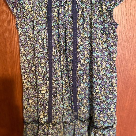 Cap Sleeve Boho Floral Blouse - Picture 3 of 4